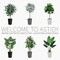 5ft Artificial Ficus Tree – Faux Indoor Plant with White Tall Planter for Home & Office Decor